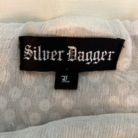 Silver Dagger Matte Silver and Gold Palette Mini Skirt- New without Tags - Picture 6 of 6